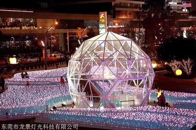 千纸鹤灯与花的物语 折光成翼，绽放于夜